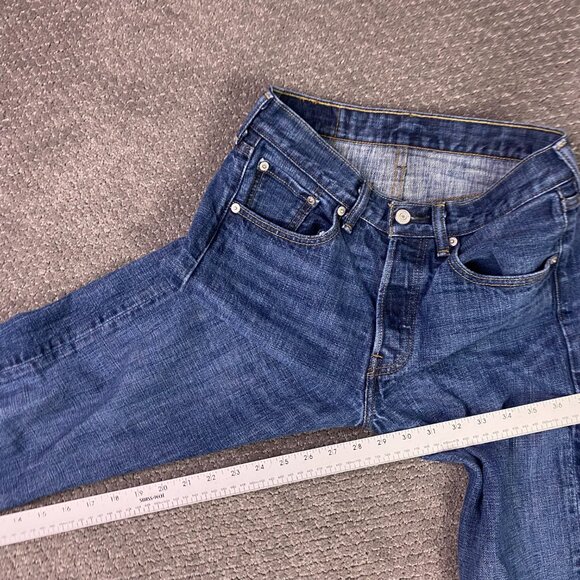 Levi's 501 Jeans Men's 29 x 30 Measures 28 x 28.5 Blue Button Fly Red Tab 0422 - Picture 13 of 14